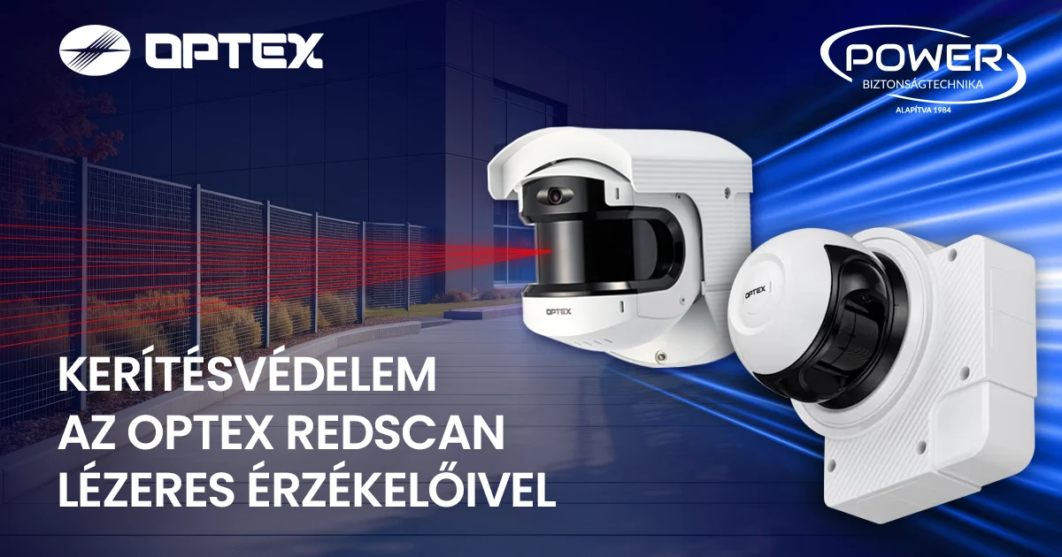 Kerítésvédelem az Optex Redscan lézeres érzékelőivel 