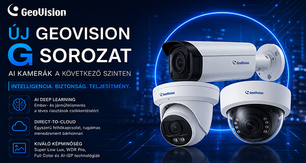 Új GeoVision G sorozatú AI kamerák